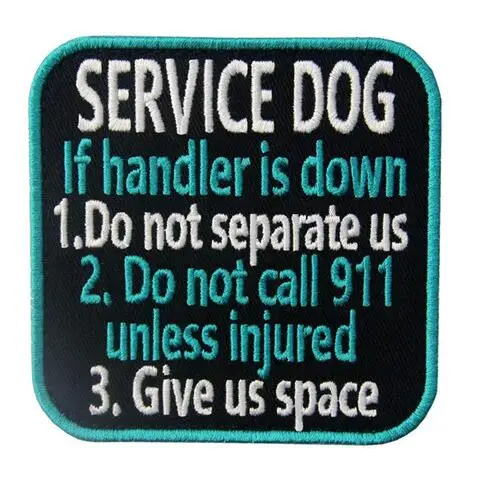 3DPatch сервис собака в обучении не трогать патч боевой дух собака терапия Обучение Полицейская собака тактический жилет сетка жгут патч - Цвет: 4
