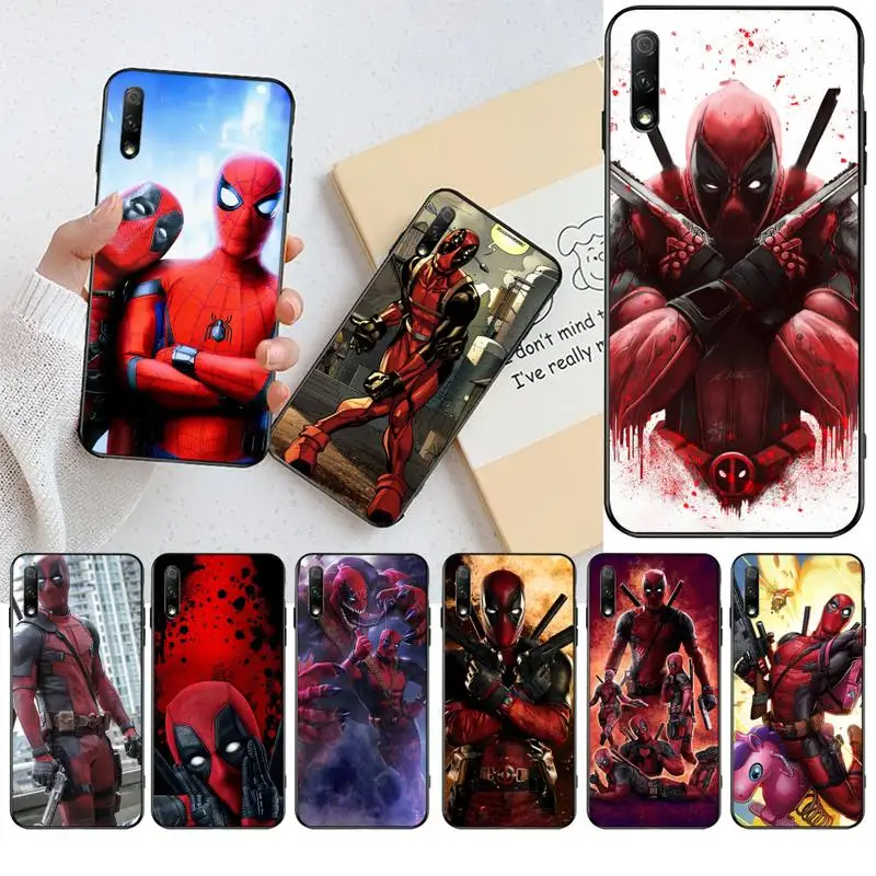 

HPCHCJHM Deadpool Newly Arrived Black Cell Phone Case for Huawei Honor 30 20 10 9 8 8x 8c v30 Lite view pro