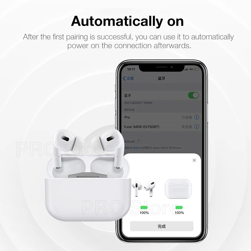 

Pro3 Bluetooth Earphone Wireless Headphones Smart Touch Sensor Earbuds Hifi Stereo Headset PK 1:1 air 3 pro AirPoding i10000 tws