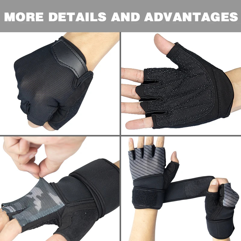 Guantes De Gimnasio Mujer Deportes Ciclismo Entrenamiento Guante Medio Dedo  Resistente Al Desgaste Antideslizante Amortiguador Levantamiento De Pesas  Guantes De Gimnasio Q230825 De 3,36 €