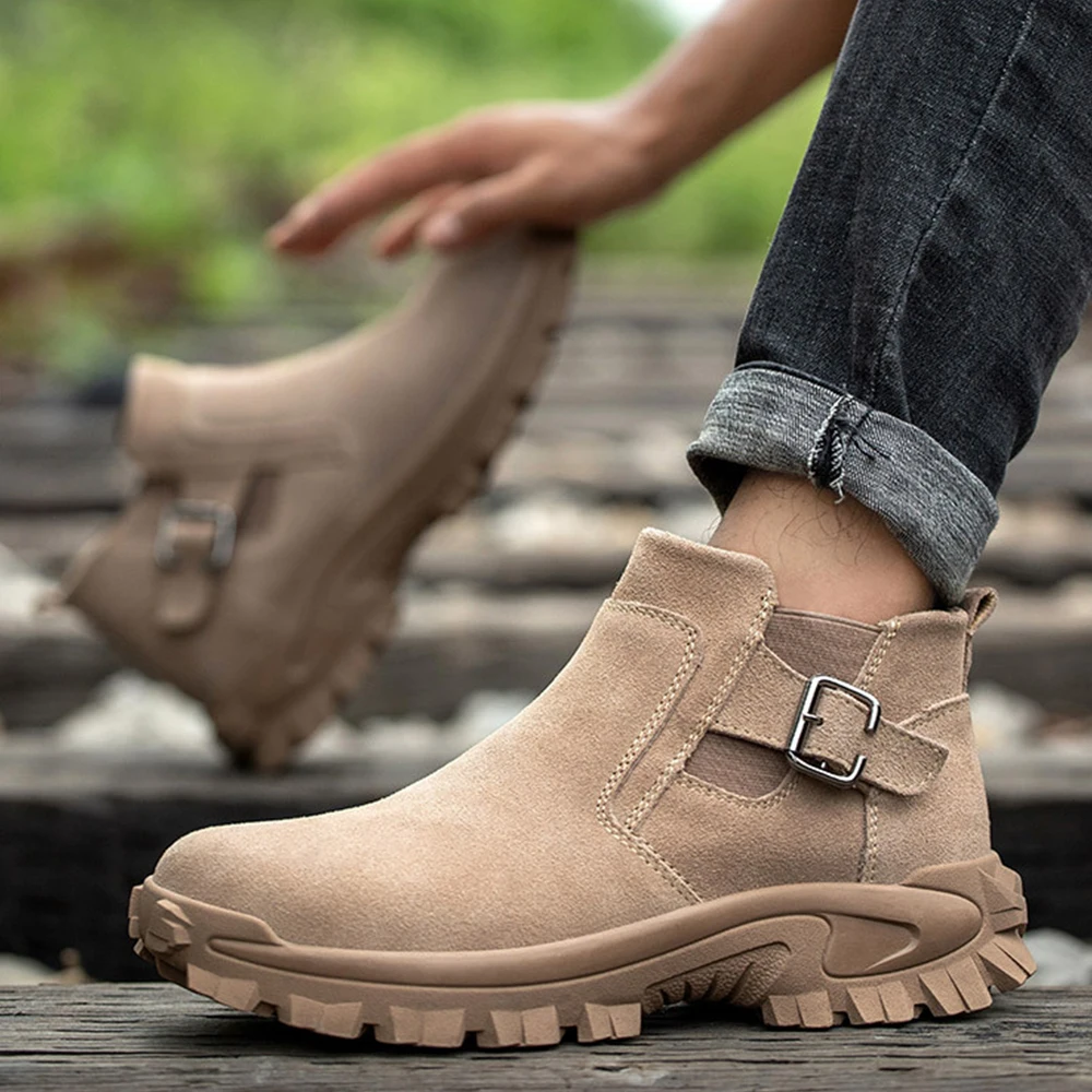 Schoenen Knielaarzen Heren Schoenen Boots Knielaarzen Botas de seguridad 42  dance4life.com