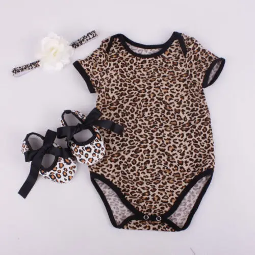 Newborn-Baby-Girl-Romper-Jumpsuit-Shoe-Hairband-3Pcs-Outfits-Set-Clothes