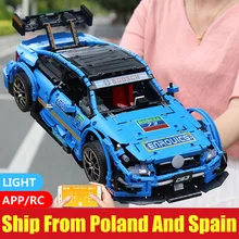 Yeshin 20005 DHL Technic серия совместима с MOC-6687 Blue speed Car набор строительных блоков Кирпичи приложение управление RC модели автомобилей