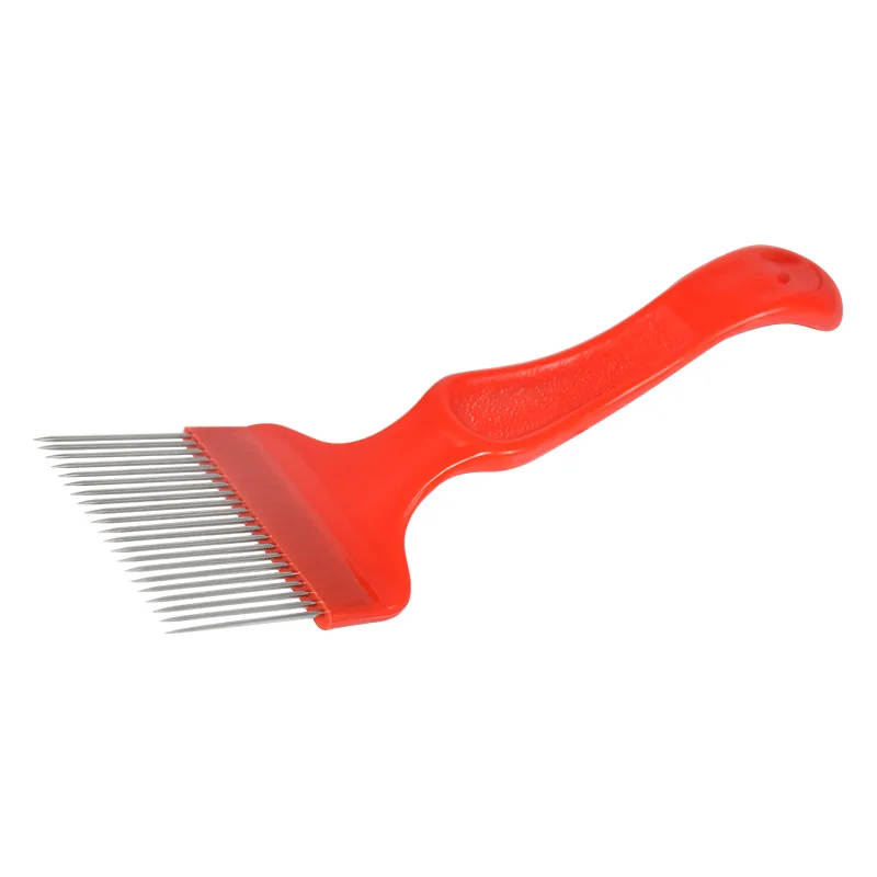 21Uncapping Fork Брендовый инструмент пчеловода 1 шт. красные 21 прямые иглы откачивание вилки Подходит для инструмент пчеловода мед Гребень скребок - Цвет: 21Uncapping Fork