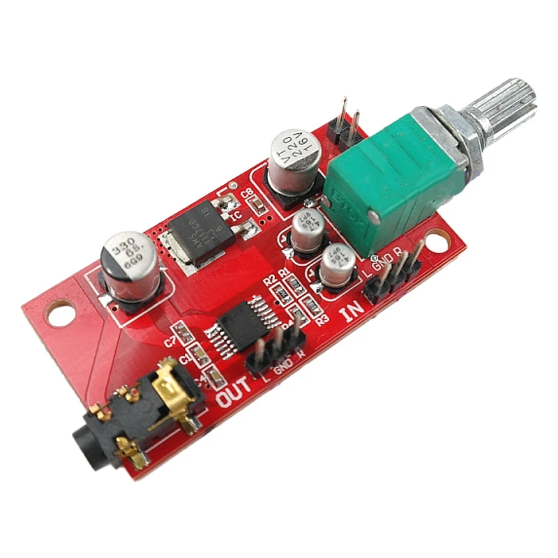 Headphone Amplifier Board MAX4410 Miniature Amp Can Be Used As a Preamplifier Instead of NE5532 enlarge