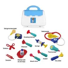 13 шт. ролевые игры эмуляционная игрушка набор Доктор эхометр набор со звуковым светильник обучающие игрушки для детей развивающий интерес