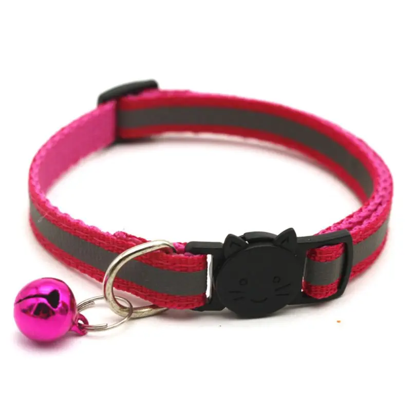 

12 Pcs Colorful Cat Collar Reflective Breakaway with Bell for Kitten or Puppy