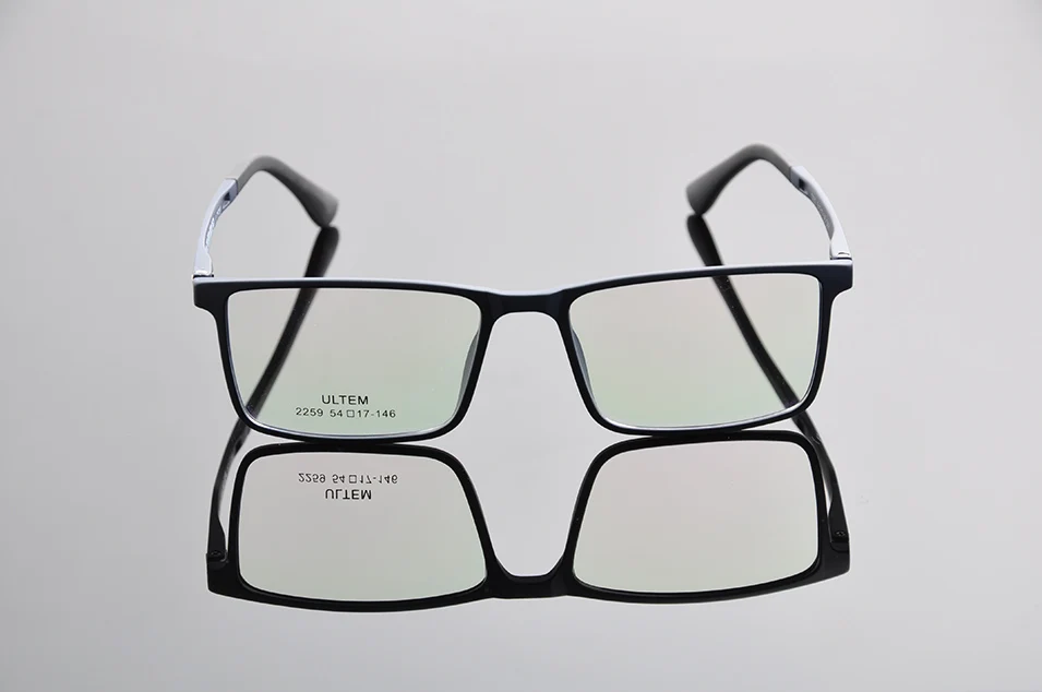 ULTEM ультра-светильник очки мужские очки с пружинным шарниром прямоугольные очки для глаз для мужчин 54 мм Спортивная оптическая оправа W/чехол