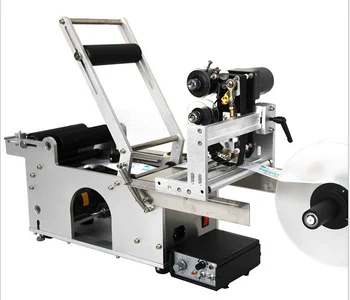 

100% New MT-50D Adhesive Sticker Labeling machine for different size round bottle with date printer