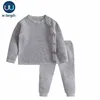 Baby Boy Girl Clothes Sets Autumn Winter Solid Newborn Baby Girl Clothing Long Sleeve Tops + Pants Outfits Casual Baby Pajamas ► Photo 3/6