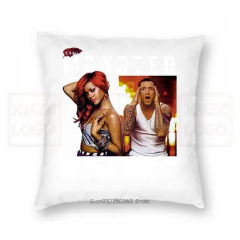 

Eminem Rihanna The Monster Tour Tee Pillow case Rap Concert Band Medium Size Women Men
