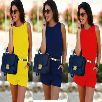 

Ladies Fashion Clubwear V Neck Playsuit Bodycon Party Jumpsuit&Romper Trousers One Piece Swimsuit Bikini Cover Up