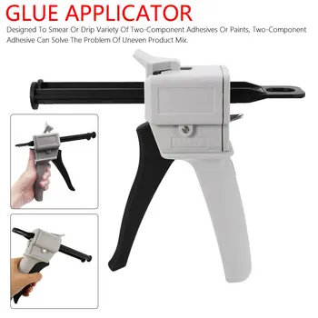 Glue Gun 50ml Two Component AB Epoxy Sealant Glue Gun Applicator Glue Adhensive Squeeze Mixed 1:1 Manual Caulking Gun Dispenser
Glue Gun 50ml Two Component AB Epoxy Sealant Glue Gun Applicator Glue Adhensive Squeeze Mixed 1:1 Manual Caulking Gun Dispenser