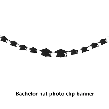 

Graduation Party Decoration Bachelor Cap Hanging Photo Clip Graduation 2020 Gifts Confetti Balloon Graduation Cap Decor Supplies