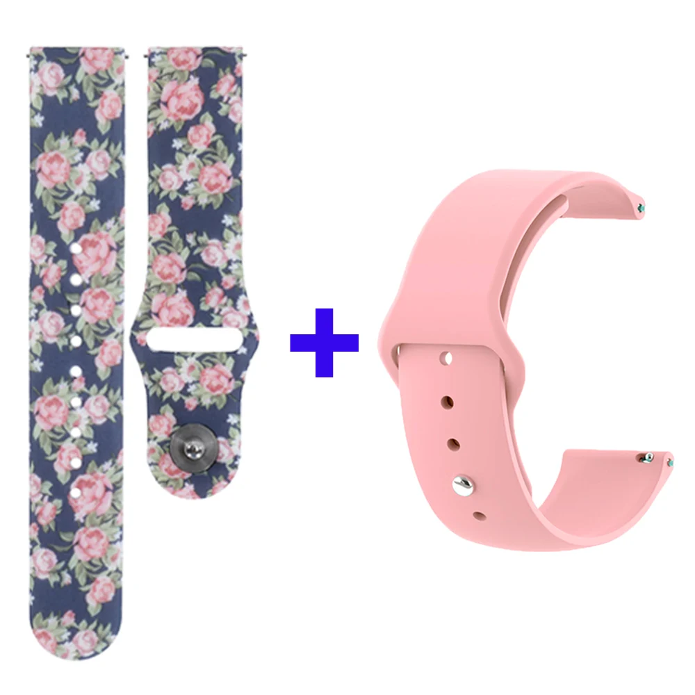 2 шт. ремешок для часов Amazfit Bip/GTR 42 мм Samsung Gear S2 classic/Gear Sport/Galaxy Watch