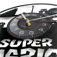 Retro Mushroom Video Game Vintage Vinyl Record Wall Clock For Kids Room Arcade Game Re-purposed Album Record Clock Wall Watch 2
