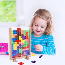 Jeu Tetris créatif Tangram pour enfants, blocs de construction 2 en 1, jeu de société, de fête, éducatif