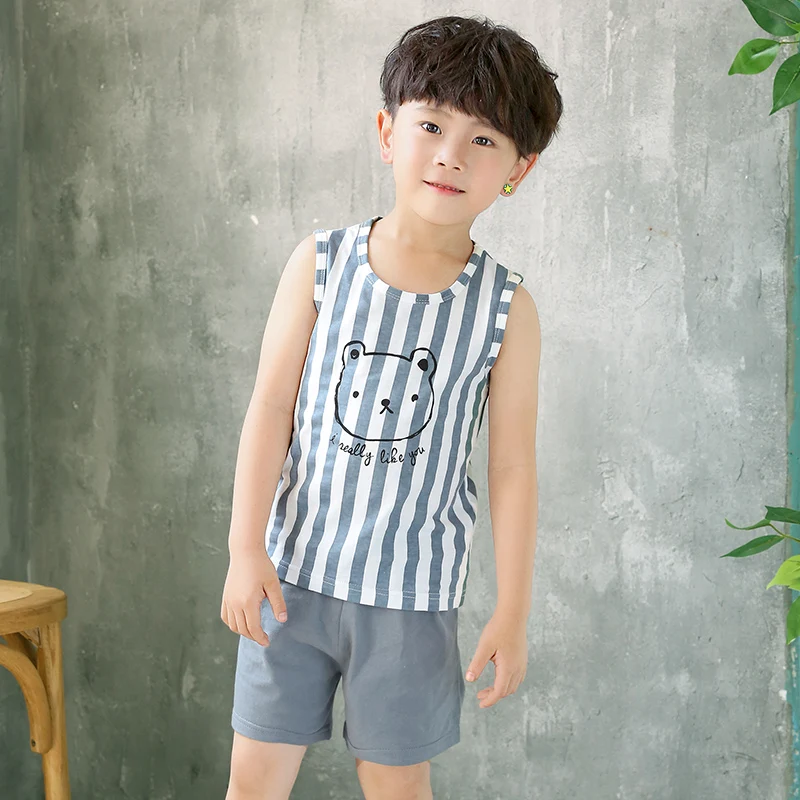 Short sleeve Y-21 Детские пижамы; зимняя детская одежда с героями мультфильмов; детские пижамы из 2 предметов; костюм для сна для мальчиков и девочек; одежда для сна; pijama infantil; детская одежда - Цвет: Short sleeve Y-21