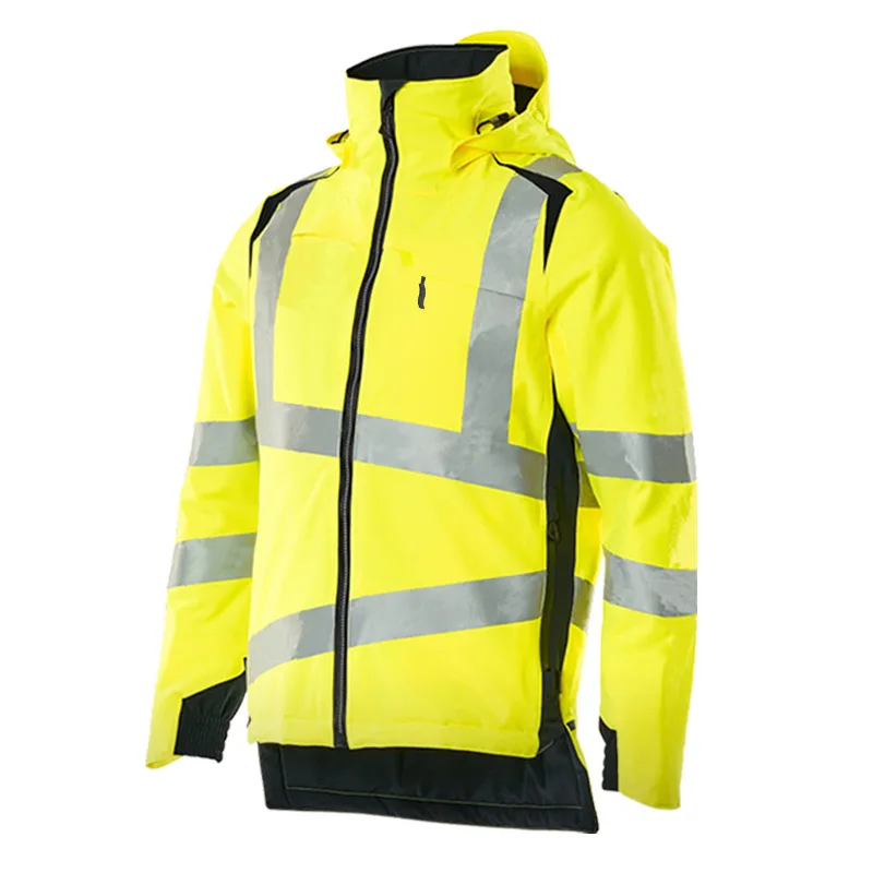 Black High Visibility Reflective Jackets for Men Cold-proof Windproof Light  Waterproof Thickened Winter Safety Jacket Work Wear - AliExpress