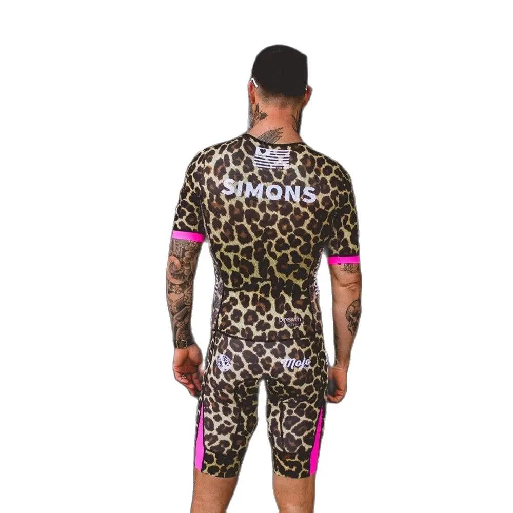 Love The Pain Men Cycling Skinsuit Triathlon Speedsuit Trisuit Short Sleeve Speedsuit Maillot Ciclismo New Style Jumpsuit 2021