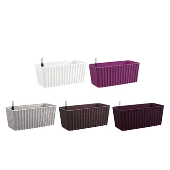 

Durable Flower Pot Automatic Water Absorption Plant Flower Pot Precise Garden Pot for Desk Garden Jardin (Random Color)