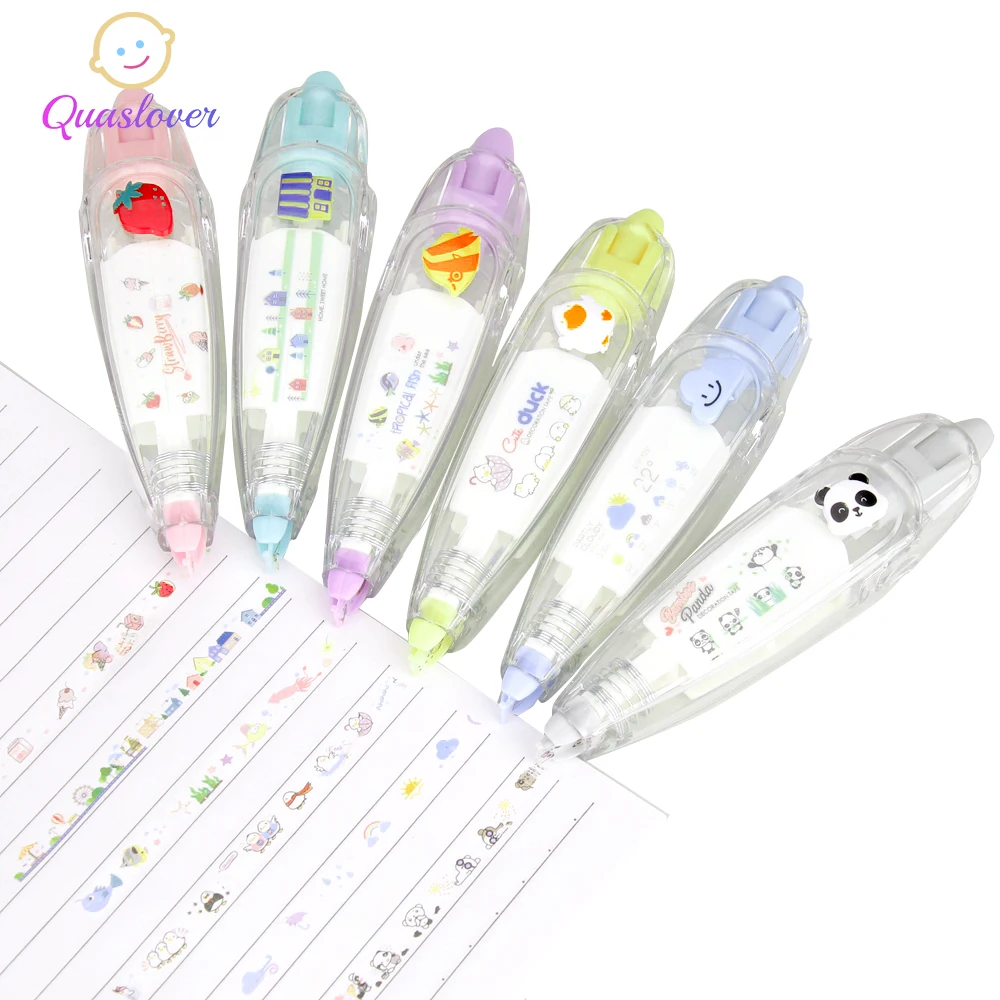 

Cartoon Floral Sticker Animals Tape Pen Funny Kids Stationery Notebook Diary Decoration Tapes Label Sticker Paper Decoration Toy