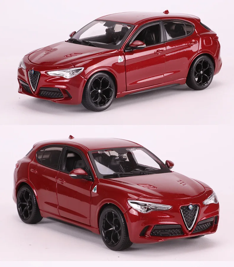 Bimeigao 1:24 Alfa Romeo модель автомобиля из сплава Stelvio Clover SUV Giulia