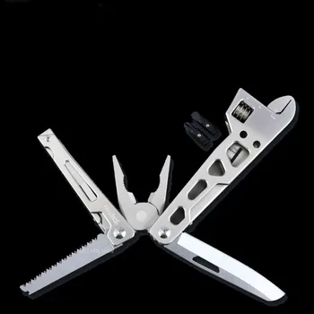 

Huohou Multi-function Steel Swiss Army Knife Folding Knife Tactical Survival Bottle Opener Screwdriver Pliers Stainless Hunting