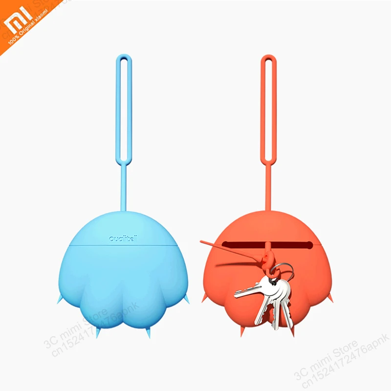 

Xiaomi mijia cute cat claw wallet silicone storage bag purse can hold ID card napkin health key coin headset line mat