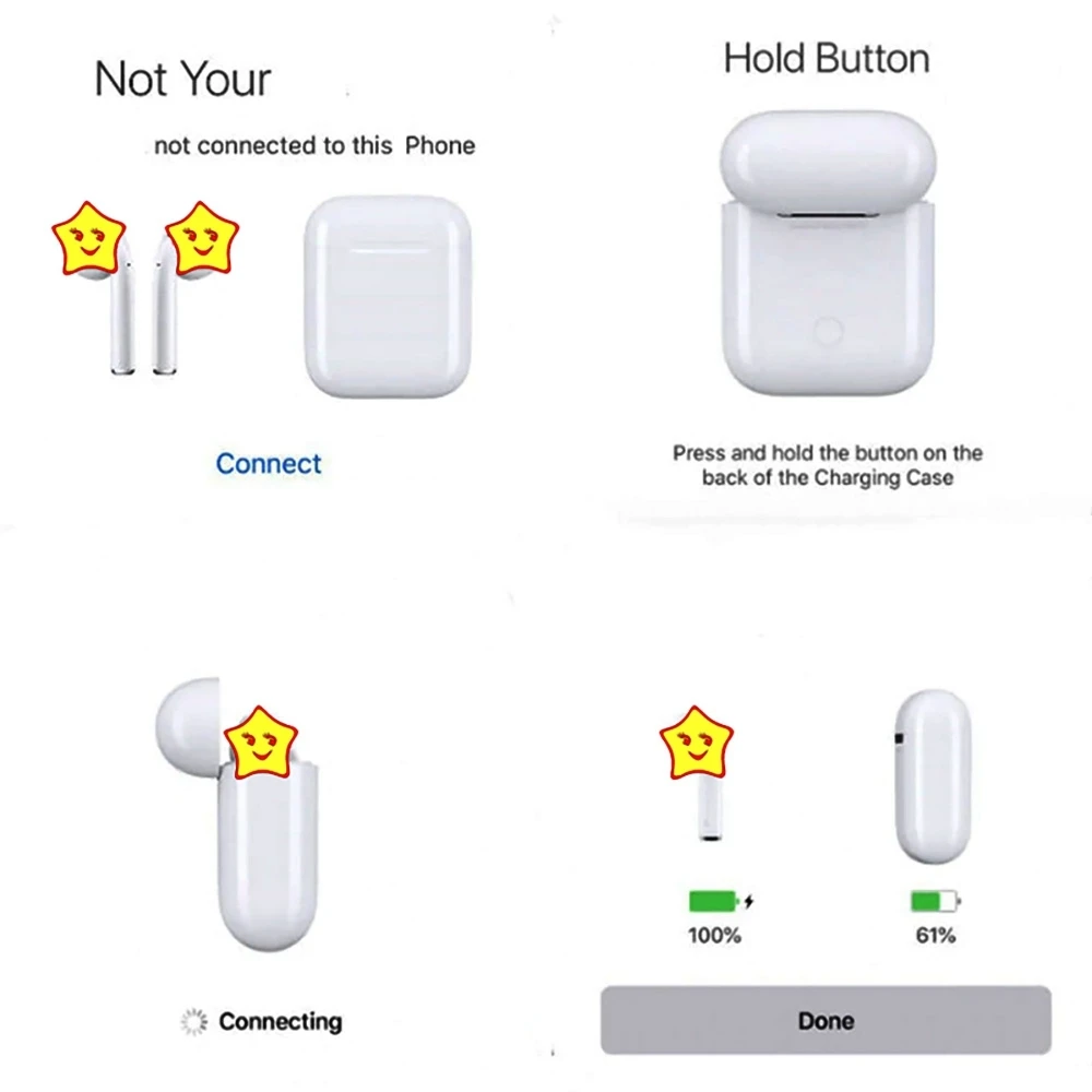Дешево Новые I200 Tws наушники 11 клон воздуха 2 смарт сенсор всплывающие Qi Беспроводная зарядка 5,0 Bluetooth наушники Pk I30 I60 I80 I90 I100 Tws