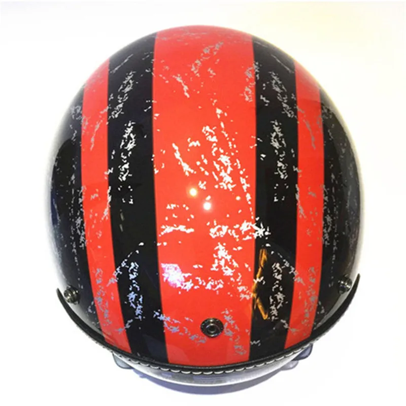 Мужской Женский шлем для мотоцикла, винтажные шлемы с внутренним объективом, размер 53-61 см, XS/L/XL