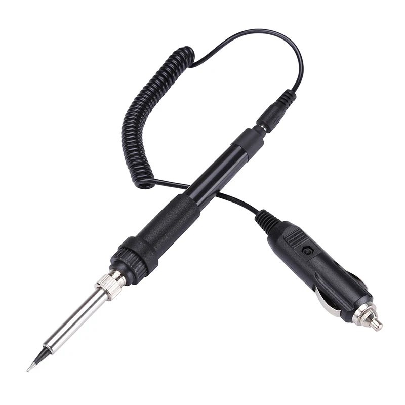 Black 60 Вт DC12V электрический паяльник сварочный карандаш низкого напряжения авто припой ремонтные инструменты - Цвет: Black