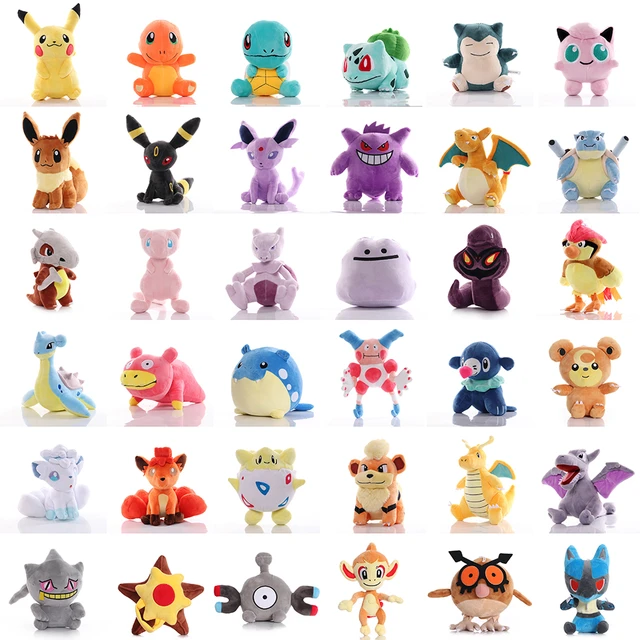 42 tipos pokemon mega evolução brinquedos de pelúcia pikachu