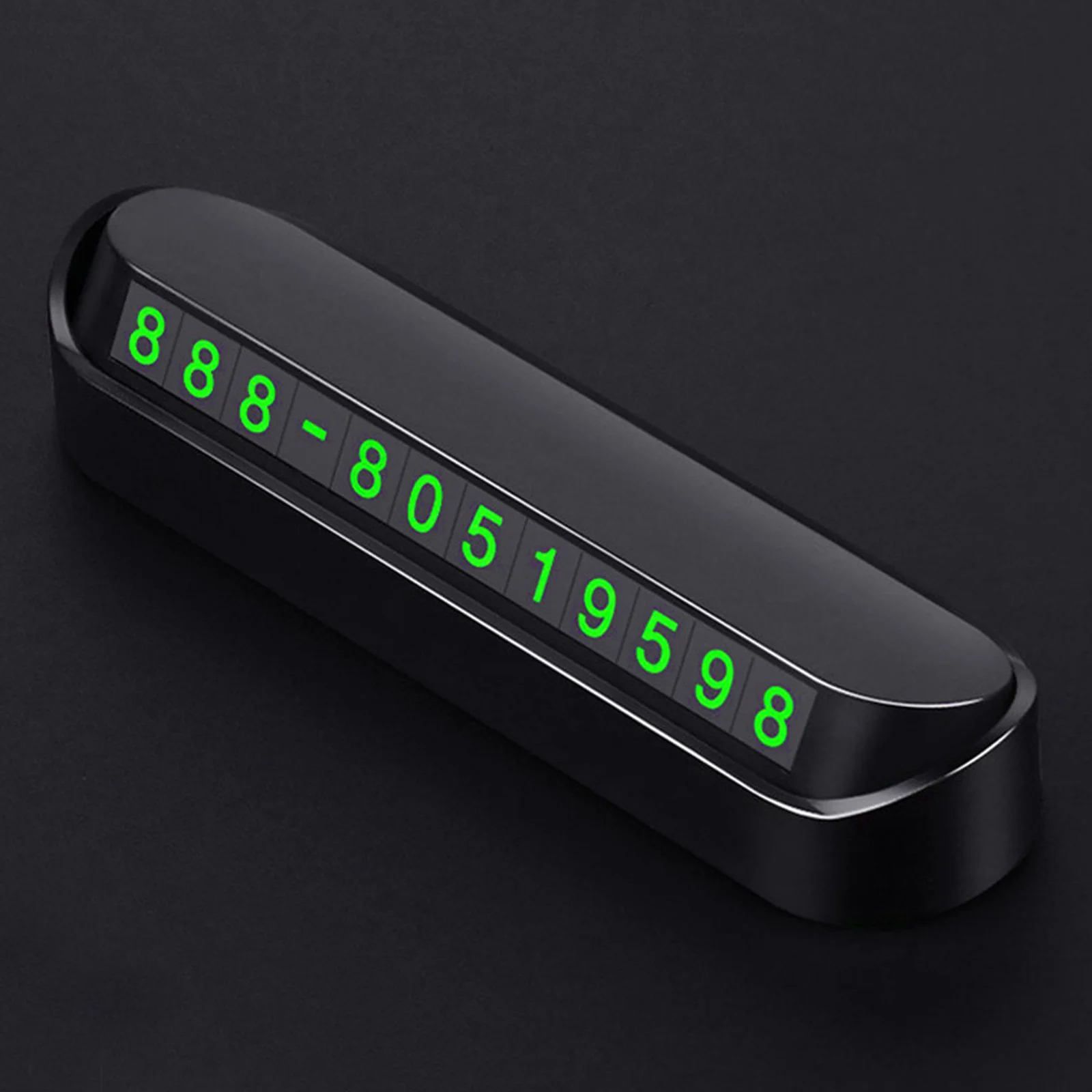 Hidden Luminous Car Phone Number Plate Car Sticker Night Light Phone