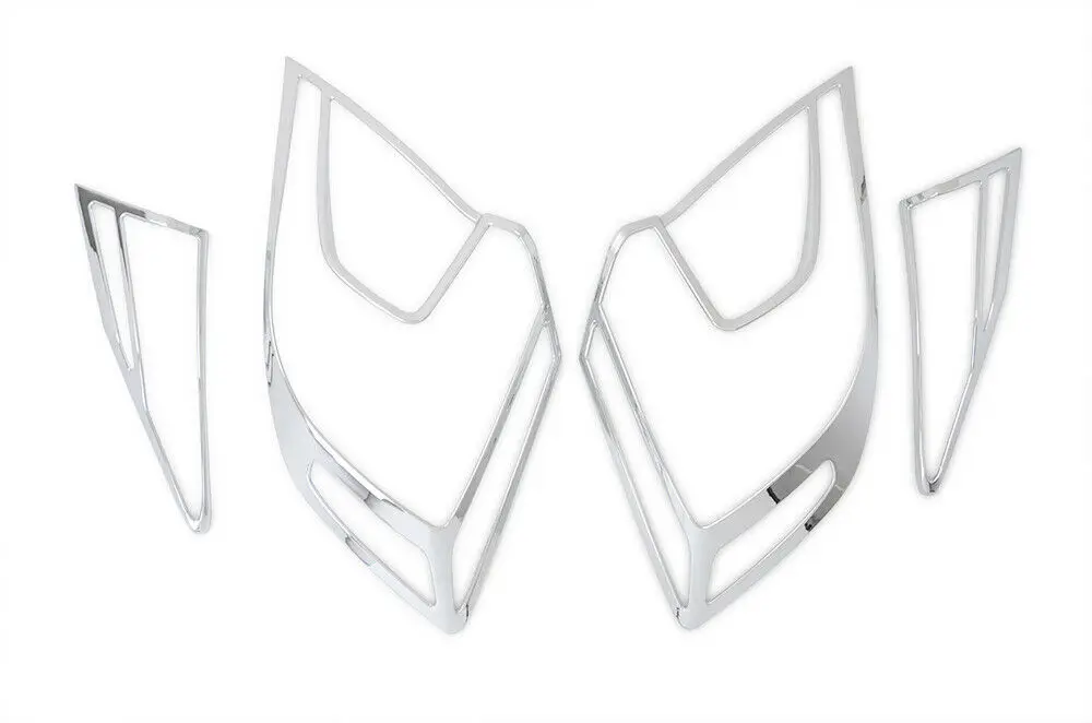 For Honda Civic Sedan Chrome Rear Tail Light Lamp Cover Trim Moulding 4pcs