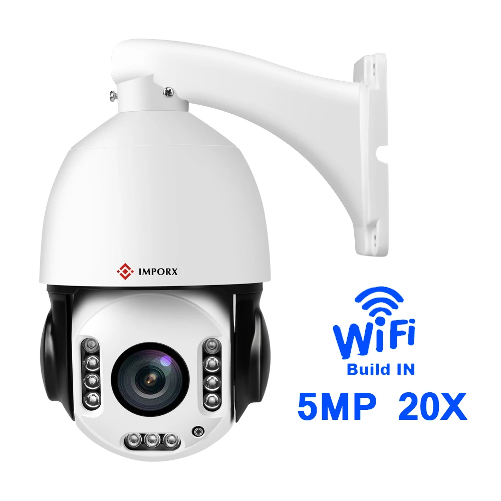 

IMPORX 5MP 1944P PTZ Dome Camera Auto Tracking Wireless Wifi IP Camera Speed Dome Pan Tilt 20X Digital Zoom with Two Way Audio