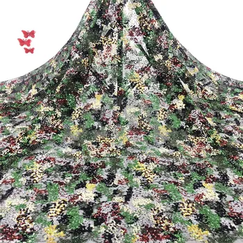 

Madison New Design High Quality African Tulle Lace Fabric With Sequins French Net Lace Fabric For Wedding Woman Dress