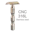 Dscosmetic T7 316L stainless steel double edge safety razor 1