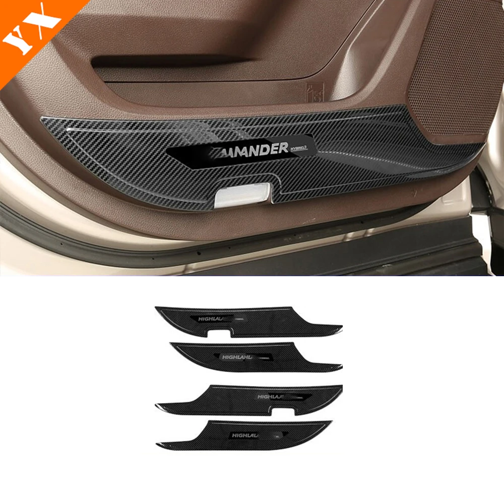 Stainless Black Silver Carbon For Toyota Highlander 2021 2022