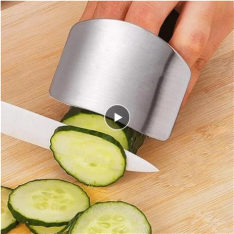 Finger Guard Protectors Stainless Steel Hand Cut Protect Knife Safe Use Creative Kitchen Products Gadgets Tools | Дом и сад
