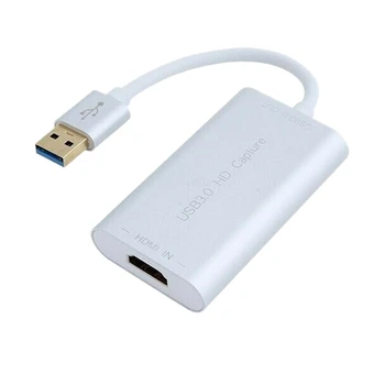 

HDMI to USB 3.0 Video Capture Card Adapter 1080P HD Recorder Box for Mac Windows PS4 X box