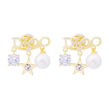 

Pearl Earring Female Zircon Pearl Senior Five-pointed Star Temperament Elegant eEarrings For Women Earrings 2020 Pendientes Muje