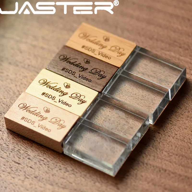USB-флеш-накопитель JASTER в деревянном корпусе с кристаллами 8/16/32/64 ГБ | Компьютеры и