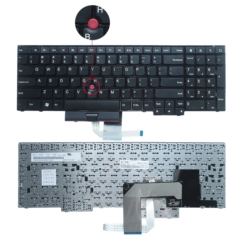 for Lenovo ThinkPad Edge E530 E530c E535 E545 Laptop No Backlight 1 Year Warranty AUTENS Laptop Replacement Keyboard