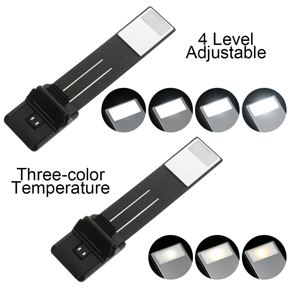 New USB Rechargeable LED Flashlight Flexible Book Clip Reading Lights Portable Flashlight Emergency Torch for Kindle E-book led light book light mini led light