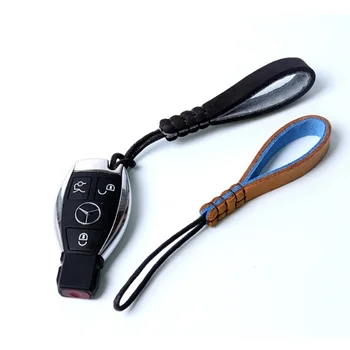

Handmade leather key chain custom car creative simple high-end Car Key Holder Car Key Chain Keyring for Mercedes-Benz BMW Audi