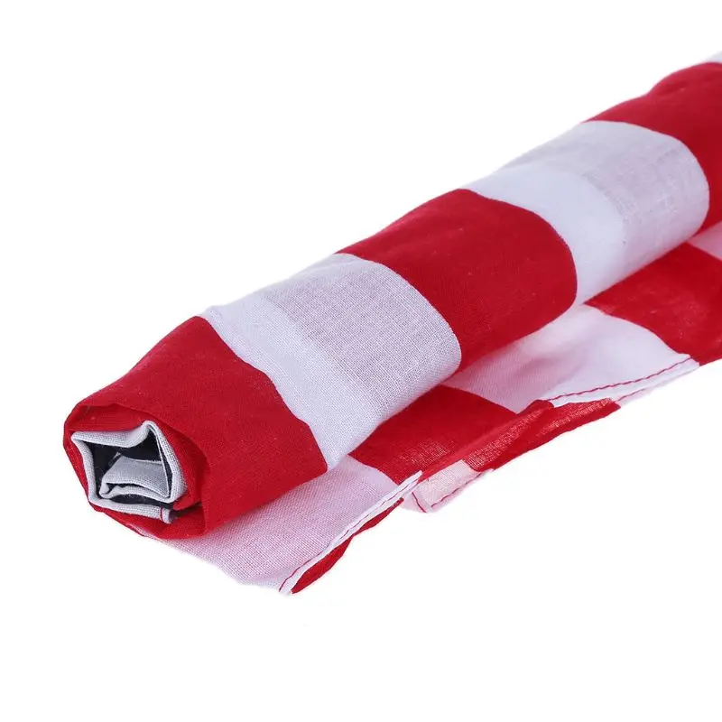 Cotton Bandana Unisex 1pcs American Flag Cotton Scarf Fashion US Flag Scarves Bandanas Hip-hop Dance Travel Head Scarf
