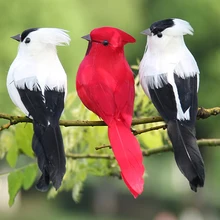 1 шт., искусственные пенные перья, имитация птицы, сделай сам, вечерние украшения, реквизит для украшения дома, сада, рождественской елки, пенные Искусственные Птицы, украшение