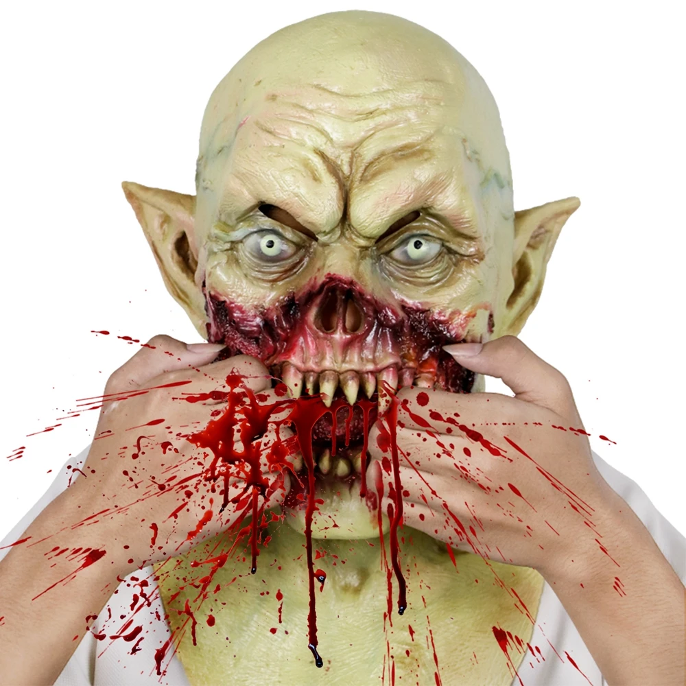 

Halloween Bloody Scary Masks Adult Zombie Monster Vampire Mask Latex Costume Party Full Head Masks 06#