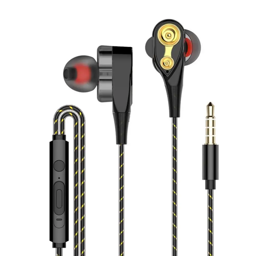 X3 Dual Driver наушники Super Bass гарнитура Стереонаушники с микрофоном Наушники HIFI для